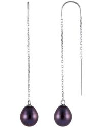 Splendid - 14k 7.5-8mm Freshwater Pearl Drop Earrings - Lyst