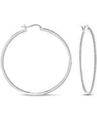 Rachel Glauber - Plated Cz Inside Out Hoops - Lyst