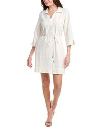 Tommy Bahama - Palm View 3/4 Sleeve Linen-Blend Shift Dress - Lyst