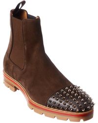 men red bottom boots