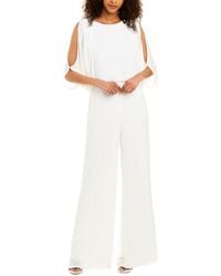 halston heritage white jumpsuit