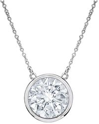 Diana M. Jewels - Fine Jewelry 14k 1.30 Ct. Tw. Diamond Solitaire Pendant Necklace - Lyst