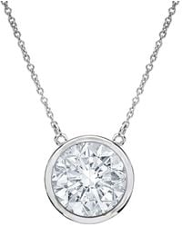 Diana M. Jewels - Fine Jewelry 14k 1.30 Ct. Tw. Diamond Solitaire Pendant Necklace - Lyst