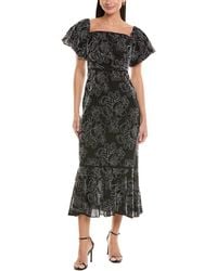 Shoshanna - Brigette Beaded Midi Dress - Lyst
