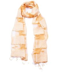 Blue Pacific - Hand-Woven Silk-Blend Scarf - Lyst