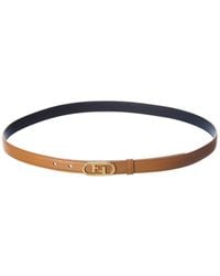 Fendi Ff Motif Leather Belt - Brown