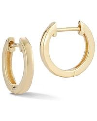 Ember Fine Jewelry - 14K Mini Round Huggie Earrings - Lyst