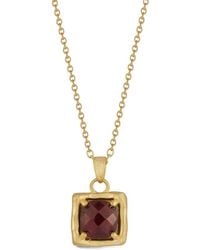 Reiss - 14K 2.90 Ct. Tw. Garnet Necklace - Lyst