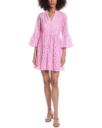 tyler boe - Abbie Eyelet Mini Dress - Lyst