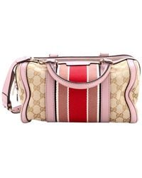 Gucci - Gg Canvas Web Boston Bag Small (Authentic Pre-Loved) - Lyst
