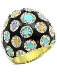 Alamode Jewelry - Plated Stainless Steel Ring - Lyst