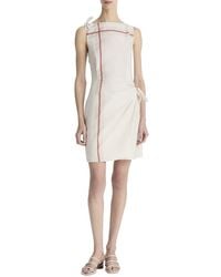 Vince - Handkerchief Stripe Wrap Dress - Lyst