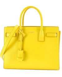 Saint Laurent - Leather Sac De Jour Bag Baby (Authentic Pre-Loved) - Lyst