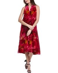 Johnny Was - Velvet Midi Dress - Lyst