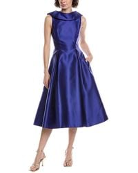 Adrianna Papell - Mikado Midi Dress - Lyst
