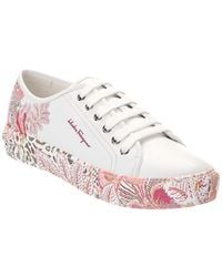 Ferragamo - Borg Cubic Leather Sneaker - Lyst
