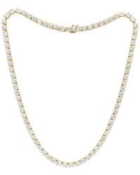 Diana M. Jewels - Diana M. Fine Jewelry 14K 15.00 Ct. Tw. Lab Grown Diamond Tennis Necklace - Lyst