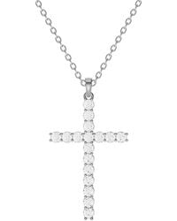 Lab Grown Diamonds - 14K 1.50 Ct. Tw. Lab-Grown Diamond Necklace - Lyst