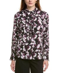 Anne Klein - Button Front Shirt - Lyst