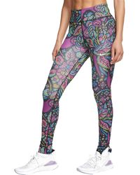 Nike Fast Tights Futura Fem Print - Black