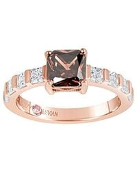 Suzy Levian - Rose Gold Vermeil Cz Ring - Lyst
