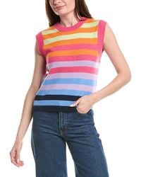 Isla - Kacey Stripe Cashmere Top - Lyst