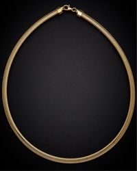 Italian Gold - 14k Flat Mesh Choker Necklace - Lyst