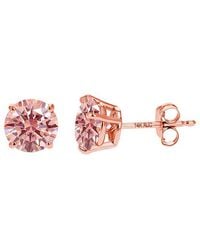 Amairah - 14K Rose 2.00 Ct. Tw. Lab-Grown Diamond Stud Earrings - Lyst
