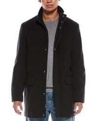 Cole Haan - Stand Collar Wool-Blend Bomber Coat - Lyst