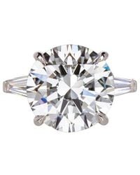 Lab Grown Diamonds - 14K 10.00 Ct. Tw. Lab-Grown Diamond Three-Stone Ring - Lyst