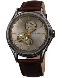 Akribos Xxiv - Genuine Leather Watch - Lyst