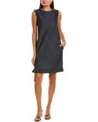 Max Mara Demimp Shift Dress - Blue