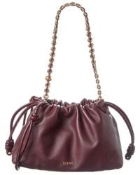 Loewe - Flamenco Medium Leather Bucket Bag - Lyst