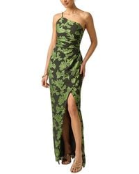 Adrianna Papell - Burnout Jacquard Long Dress - Lyst