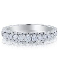 Diana M. Jewels - 14K 0.29 Ct. Tw. Diamond Half-Eternity Ring - Lyst