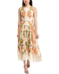 Marchesa - Ramie Sleeveless Maxi Dress - Lyst