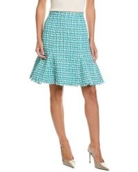 St. John - Soft Godet Hem Skirt - Lyst