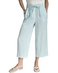 DKNY - Pull On Straight Leg Linen Pant - Lyst