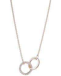 Adornia - 14K Rose Plated Cz Adjustable Paves Necklace - Lyst