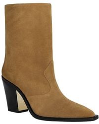 Rebecca Minkoff - City Suede Cowboy Bootie - Lyst