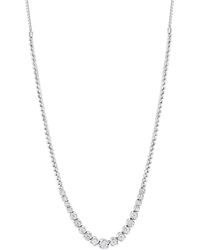 Jewels by Viomo - 14K 1.18 Ct. Tw. Diamond Cupcake Tennis Necklace - Lyst