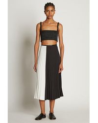 Proenza Schouler - Bi-color Pleated Skirt - Lyst
