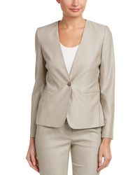 Max Mara Wool & Silk-blend Jacket - Natural