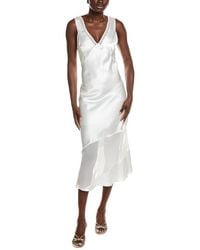 DKNY - V Neck Asymmetrical Dress - Lyst