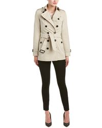 Burberry Sandringham Short-length Heritage Trench Coat - Natural