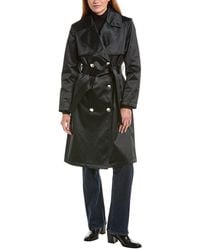 Via Spiga - Double-Breasted Trench Coat - Lyst