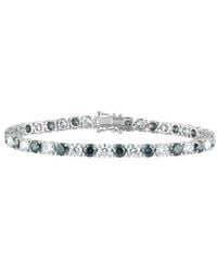 Lab Grown Diamonds - 14K 12.00 Ct. Tw. Lab-Grown Diamond Tennis Bracelet - Lyst