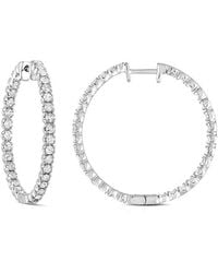 Amairah - 2.00 Ct. Tw. Lab-Grown Diamond Hoop Earrings - Lyst