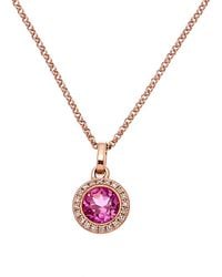 Diana M. Jewels - Fine Jewelry 14k Rose Gold 1.00 Ct. Tw. Diamond & Topaz Necklace - Lyst