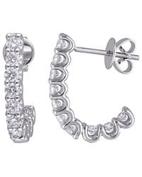 Diamond Select Cuts - 14K 1.00 Ct. Tw. Diamond Hoops - Lyst